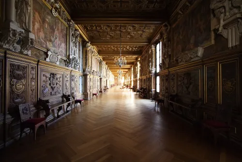 Gallery of Francis I in Fontainebleau, stop 2 on the self-guided walking tour