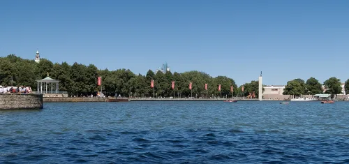 Maschsee in Hannover, stop 9 on the self-guided walking tour