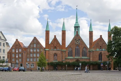 Heiligen-Geist-Hospital in Lubeck, stop 4 on the self-guided walking tour