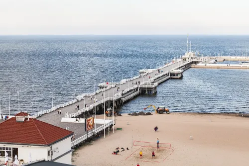 Sopot Pier, stop 5 on the self-guided walking tour
