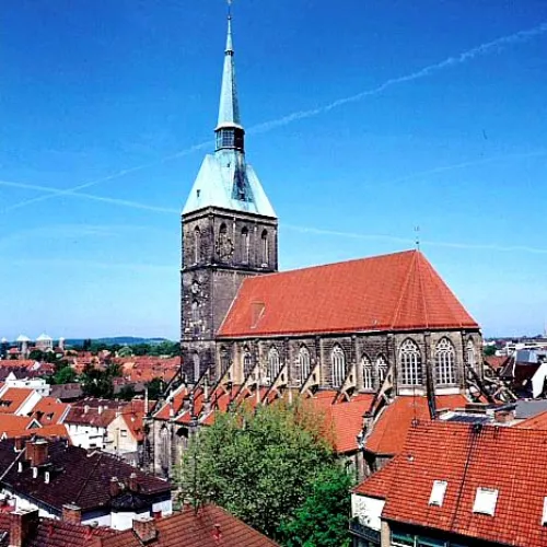 St. Andrew's Church in Hildesheim, stop 9 on the self-guided walking tour
