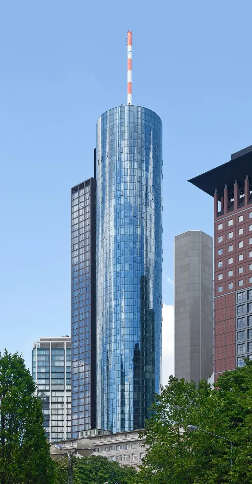 Main Tower in Frankfurt, stop 9 on the self-guided walking tour