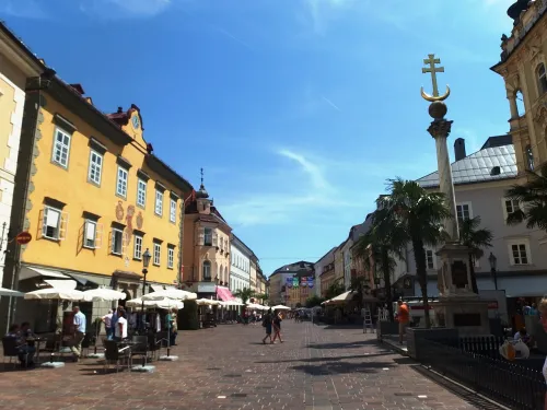 Alter Platz in Klagenfurt, stop 2 on the self-guided walking tour