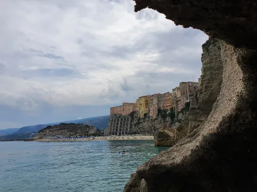Tropea Beach, stop 7 on the self-guided walking tour