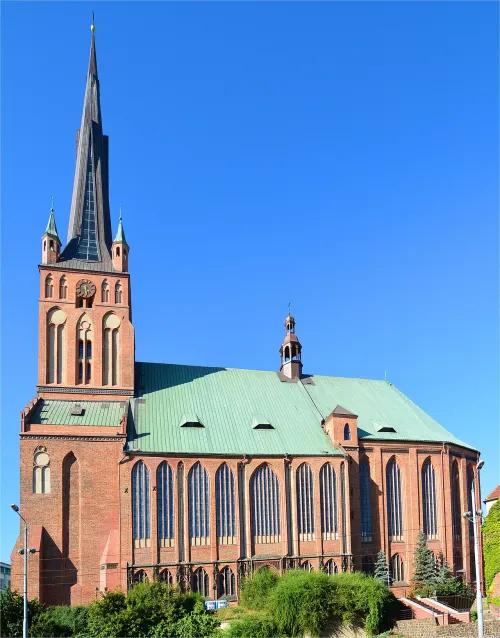 Cathedral Basilica of St James the Apostle in Szczecin, stop 8 on the self-guided walking tour