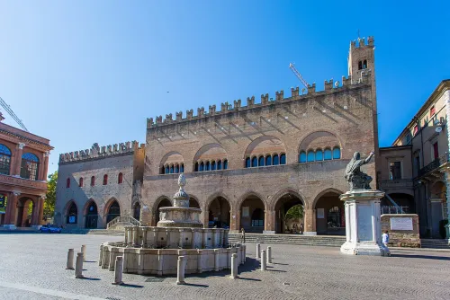 Piazza Cavour in Rimini, stop 5 on the self-guided walking tour