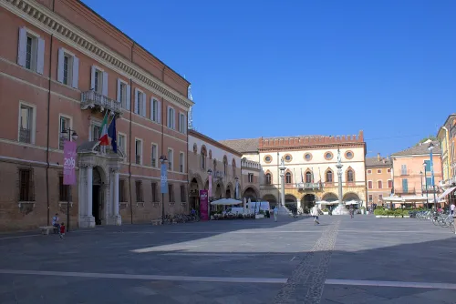Piazza del Popolo in Ravenna, stop 6 on the self-guided walking tour