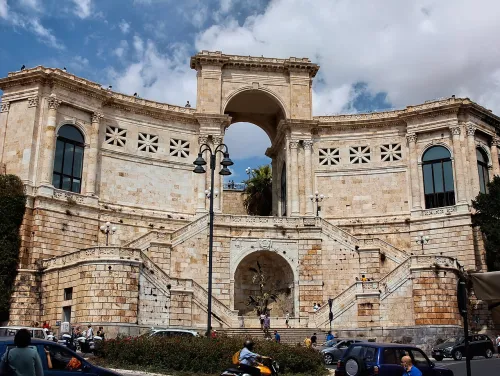 Bastione di Saint Remy in Cagliari, stop 8 on the self-guided walking tour