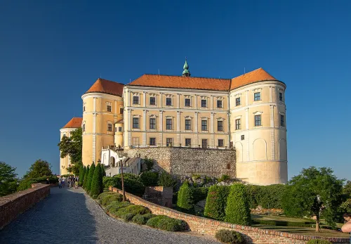 Mikulov Château, stop 1 on the self-guided walking tour