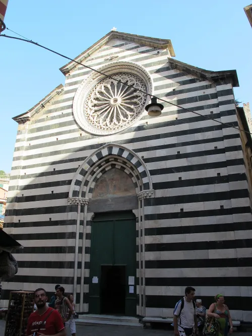 Church of San Giovanni Battista in Monterosso, stop 1 on the self-guided walking tour