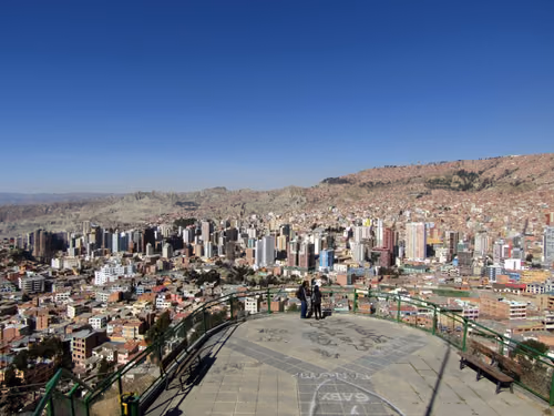 Mirador de Killi Killi (Mirador Kili Kili) in La Paz, Station 9 auf dem Stadtrundgang auf eigene Faust