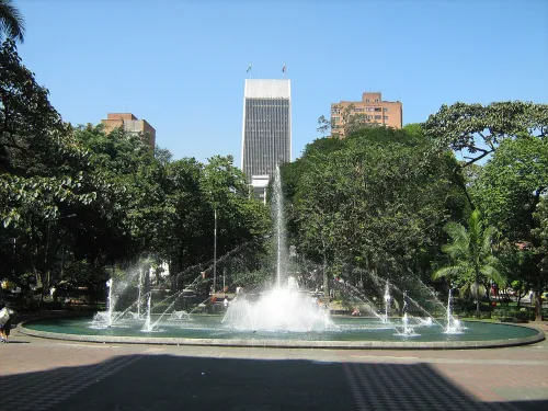 Parque de Bolívar i Medellín, stop 3 på den selvguidede vandretur
