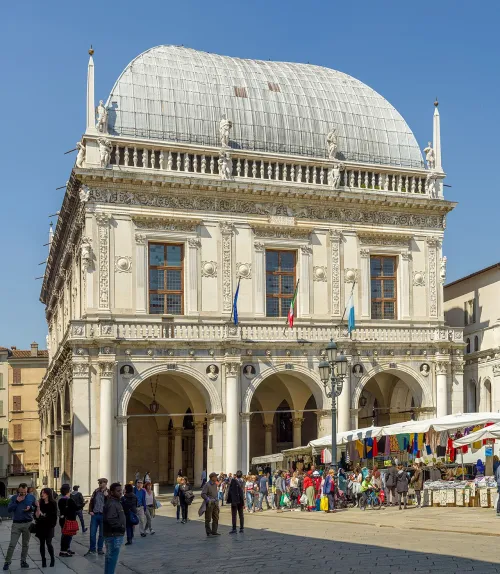 Palazzo della Loggia in Brescia, stop 9 on the self-guided walking tour
