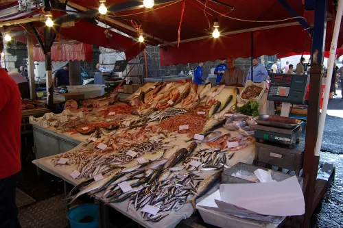 La Pescheria in Catania, stop 11 on the self-guided walking tour