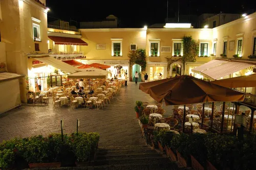 Piazzetta in Capri, stop 2 on the self-guided walking tour