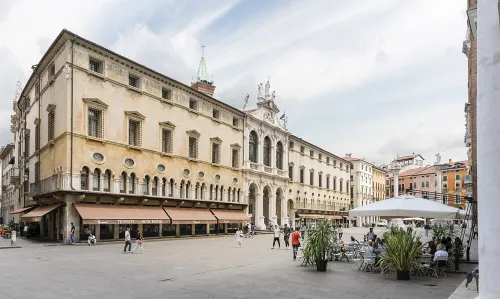 Piazza dei Signori in Vicenza, stop 6 on the self-guided walking tour