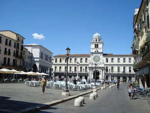 Piazza dei Signori in Padua, stop 8 on the self-guided walking tour