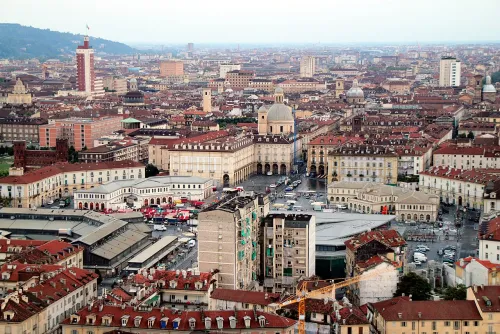 Porta Palazzo Market in Turin, stop 1 on the self-guided walking tour