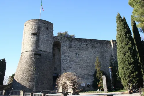 Rocca di Bergamo, stop 8 on the self-guided walking tour