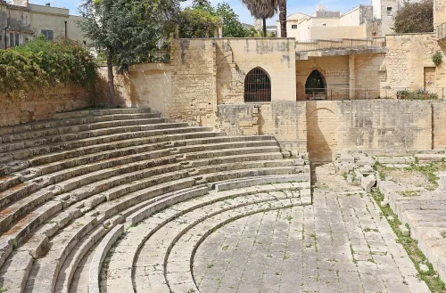 Römisches Theater in Lecce, stop 2 on the self-guided walking tour