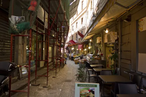 Vucciria Market in Palermo, stop 8 on the self-guided walking tour