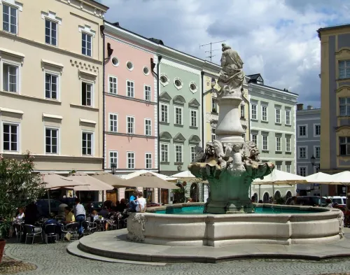 Residenzplatz in Passau, stop 2 on the self-guided walking tour