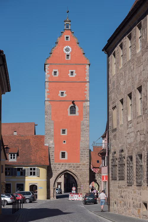 Wornitztor (Wörnitztor) in Dinkelsbühl, stop 3 on the self-guided walking tour
