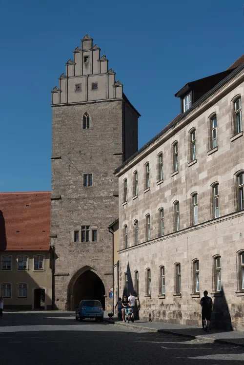 Rothenburger Tor in Dinkelsbühl, stop 5 on the self-guided walking tour