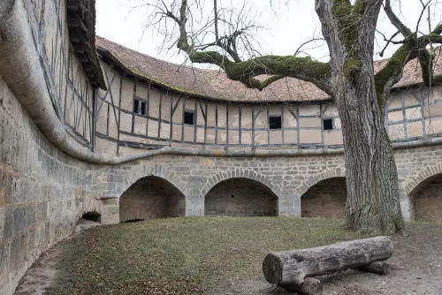 Spitalbastei in Rothenburg Ob Der Tauber, stop 3 on the self-guided walking tour