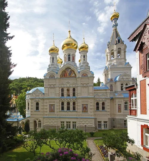 Russian Orthodox Church of St. Peter and Paul in Karlovy Vary, stop 7 on the self-guided walking tour