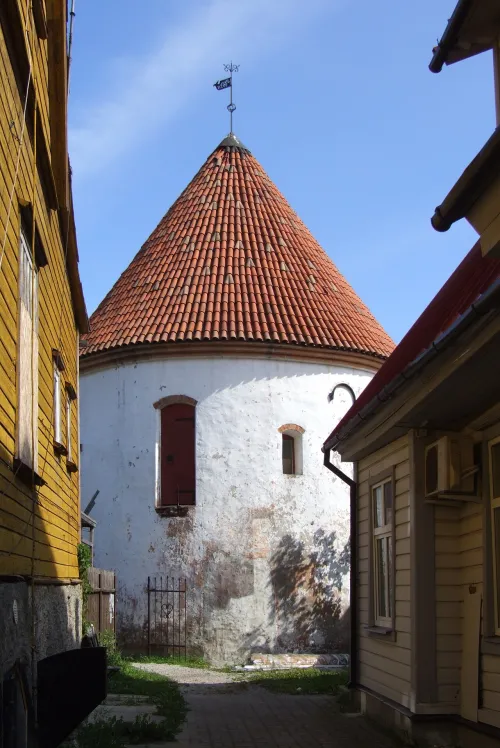 Red Tower in Parnu, stop 5 on the self-guided walking tour