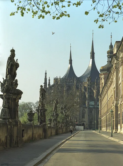 Barborská Street in Kutna Hora, stop 6 on the self-guided walking tour