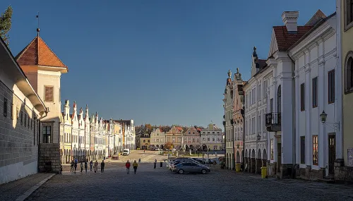 Náměstí Zachariáše z Hradce in Telc, stop 2 on the self-guided walking tour