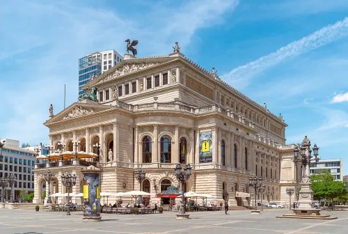 Alte Oper in Frankfurt, stop 8 on the self-guided walking tour