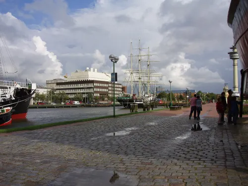 Alter Hafen in Bremerhaven, stop 7 on the self-guided walking tour
