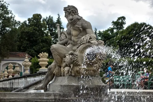 Castle Baroque Garden in Cesky Krumlov, stop 5 on the self-guided walking tour