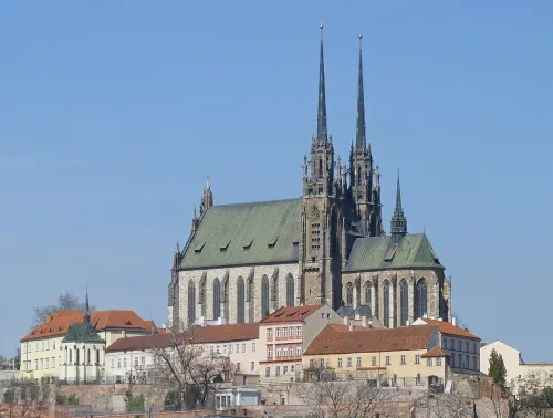 Cathedral of SS Peter and Paul in Brno, stop 1 on the self-guided walking tour