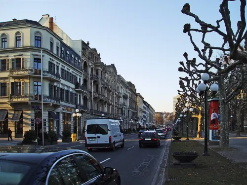 Wilhelmstraße in Wiesbaden, Station 4 auf dem selbstgeführten Stadtrundgang