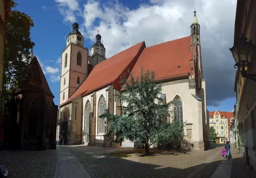 St Mary's Church in Wittenberg, stop 9 on the self-guided walking tour