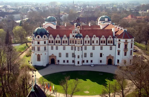 Celler Schloss, stop 1 on the self-guided walking tour