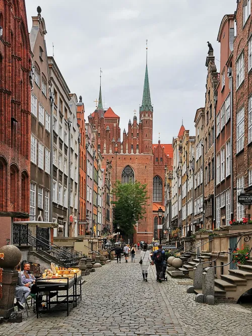 Mariacka Street in Gdansk, stop 8 on the self-guided walking tour