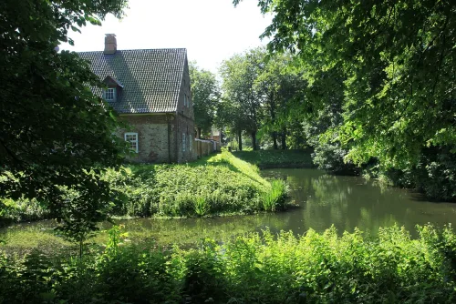 Schloss vor Husum, stop 1 on the self-guided walking tour