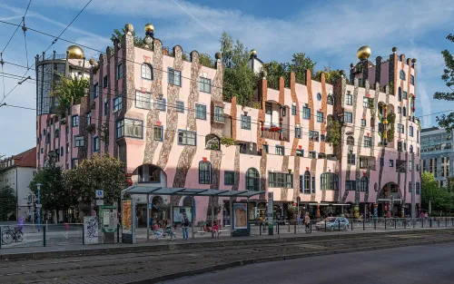 Green Citadel of Magdeburg, stop 9 on the self-guided walking tour