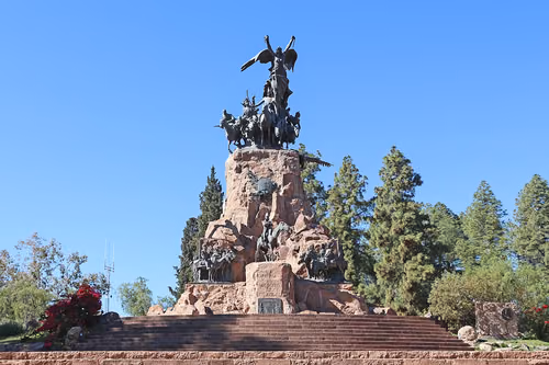 Cerro de la Gloria i Mendoza, stop 8 på den selvguidede vandretur