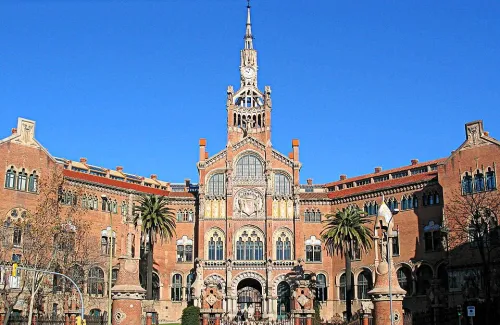 Hospital de Sant Pau in Barcelona, stop 2 on the self-guided walking tour