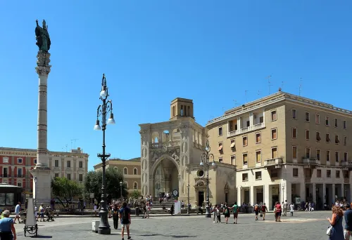 Piazza Sant'Oronzo in Lecce, stop 4 on the self-guided walking tour