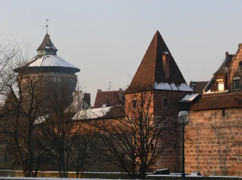 Stadtmauer in Nuremberg, stop 2 on the self-guided walking tour