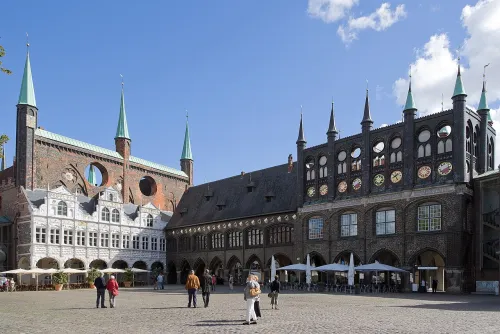 Rathaus Lübeck in Lubeck, stop 7 on the self-guided walking tour