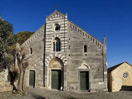 Church of San Lorenzo in Portovenere, stop 5 on the self-guided walking tour