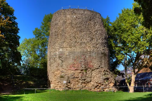 Drususstein in Mainz, stop 8 on the self-guided walking tour